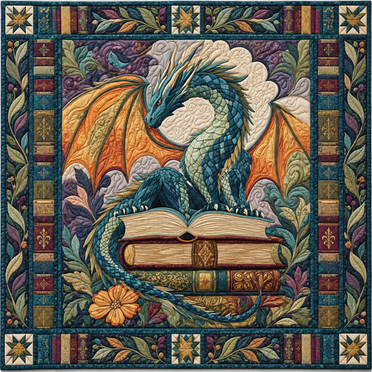 Twilight Dragon Library TD141026525 Quilt Blanket