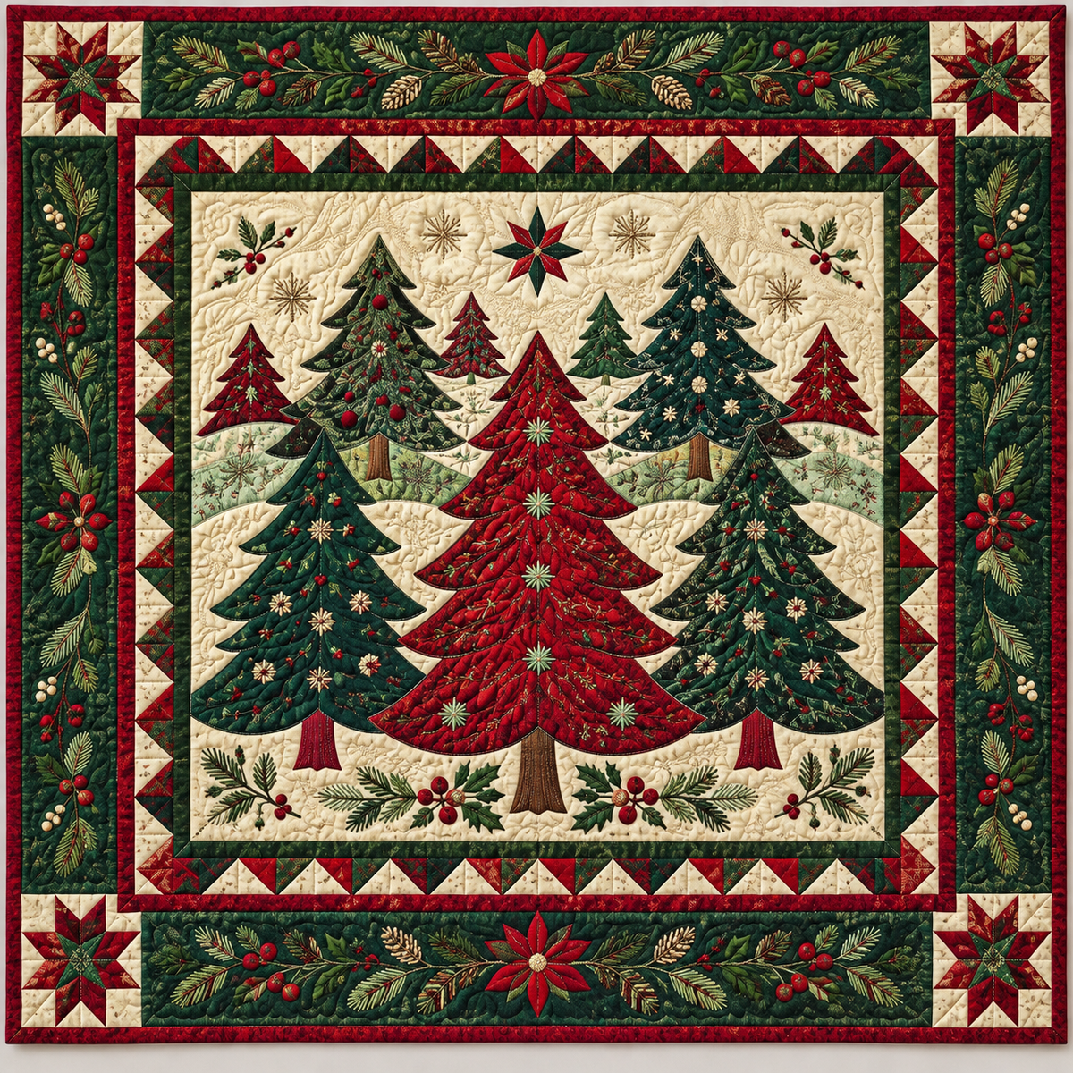 Forest Of Christmas Joy TD141026531 Quilt Blanket