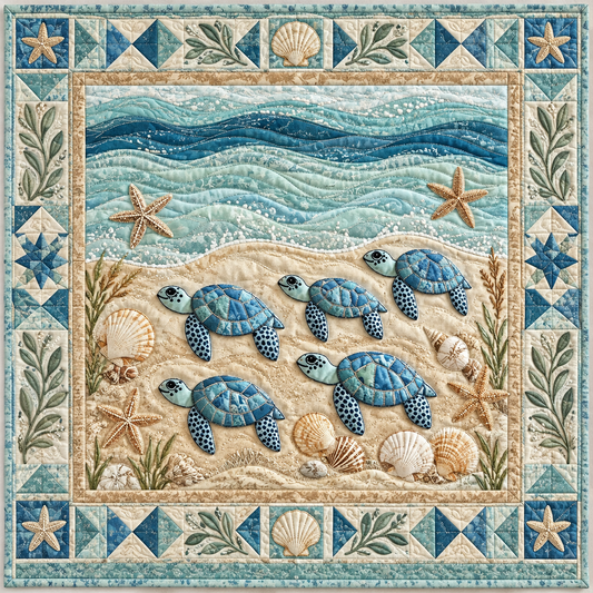Turtle Shore Family TD141026532 Quilt Blanket