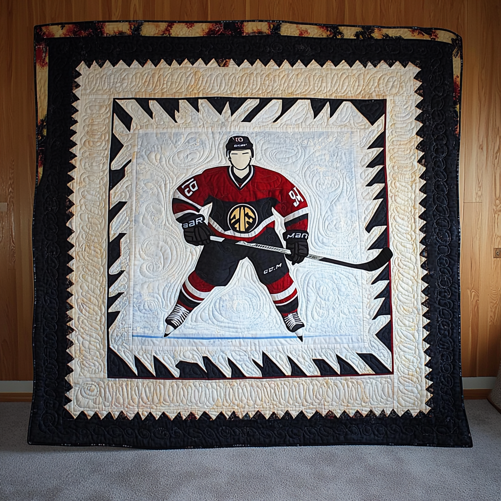 Ice Hockey DAI110225043 Quilt Blanket