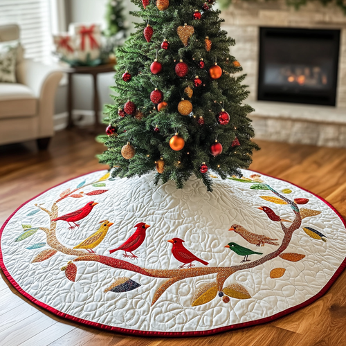 Bird DAI040924157 Quilted Tree Skirt