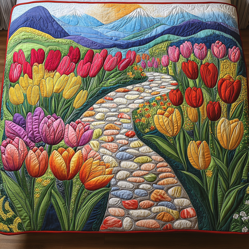 Tulip Garden DAI190225074 Quilt Blanket