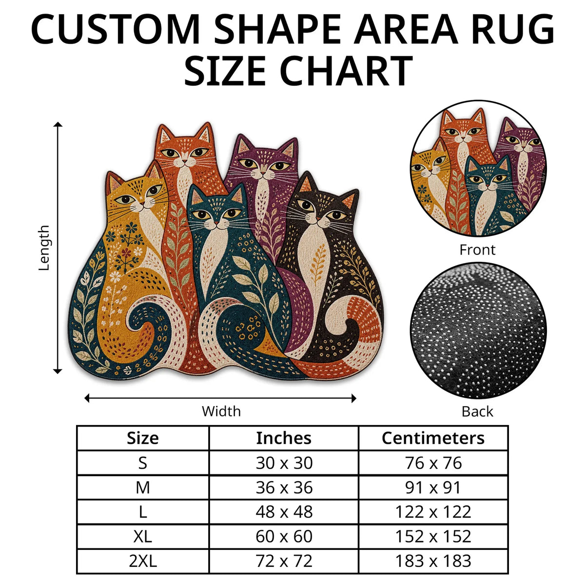 Patchwork Snowman Scarf TD131026496 Custom Shape Area Rug