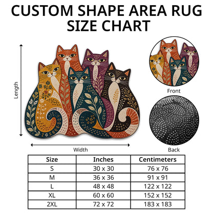 Patchwork Snowman Scarf TD131026496 Custom Shape Area Rug