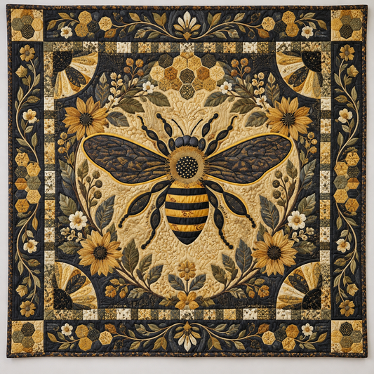 Antique Golden Bee TD141026127 Quilt Blanket