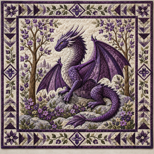 Purple Dragon Forest TD141026736 Quilt Blanket