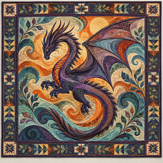 Lunar Serpent Dragon TD141026742 Quilt Blanket