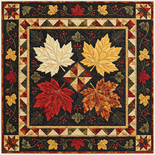Autumn Maple Leaves TD141026802 Quilt Blanket