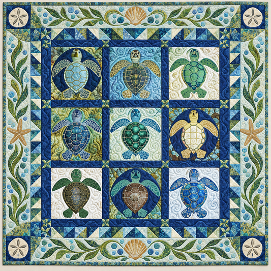 Nine Turtle TD141026803 Quilt Blanket