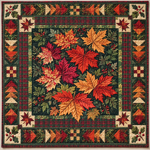 Maple Plaid Autumn TD141026809 Quilt Blanket