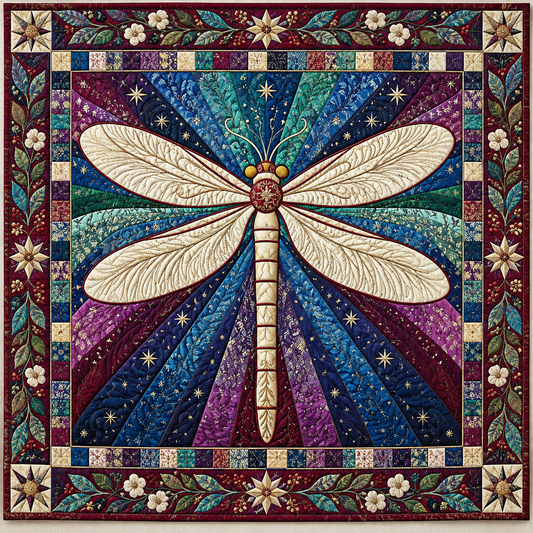 Ivory Dragonfly Starlight TD141026811 Quilt Blanket