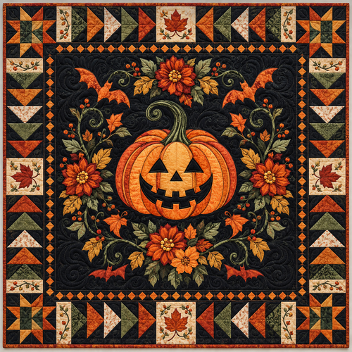 Jack O Lantern TD141026843 Quilt Blanket