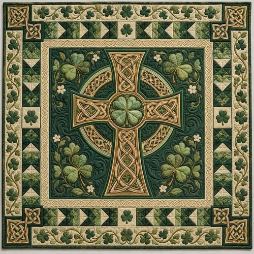 Heritage Celtic Cross TD141026873 Quilt Blanket