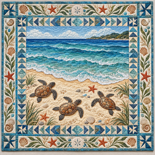Coral Cove Turtles TD141026875 Quilt Blanket