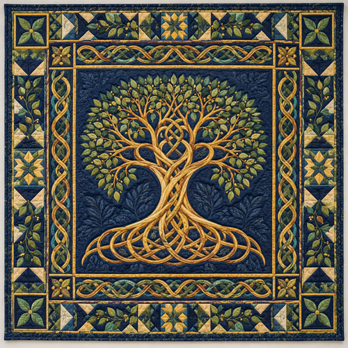 Celtic Golden Roots TD141026878 Quilt Blanket
