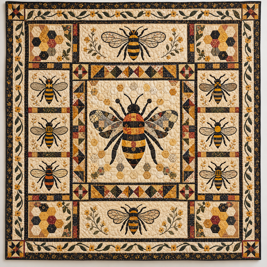 Antique Honeybee TD141026379 Quilt Blanket