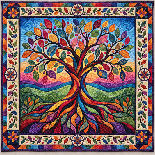 Rainbow Tree Of Life TD141026881 Quilt Blanket