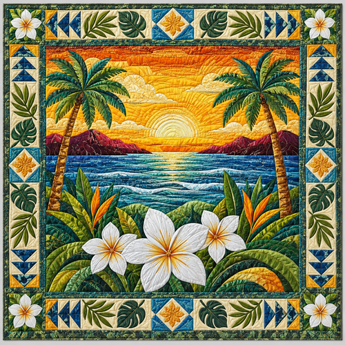 Tropical Ocean TD141026911 Quilt Blanket