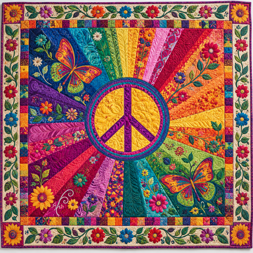 Rainbow Peace TD141026929 Quilt Blanket