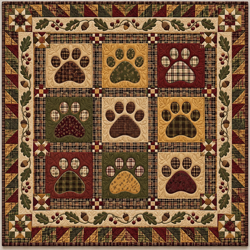 Autumn Paw Plaid TD141026997 Quilt Blanket
