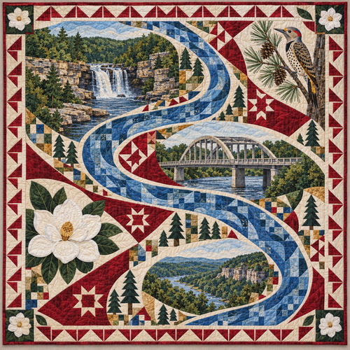 Alabama River Of Stories TD181026414 Quilt Blanket