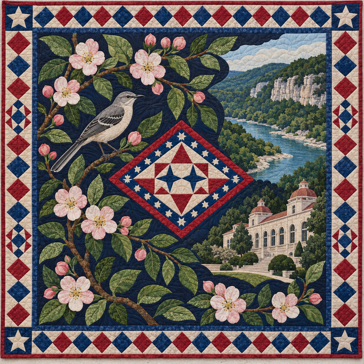 Arkansas Botanical Heritage TD181026422 Quilt Blanket