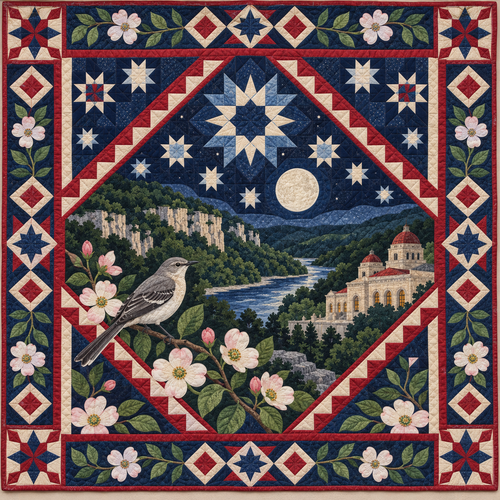 Arkansas Night Garden TD181026425 Quilt Blanket
