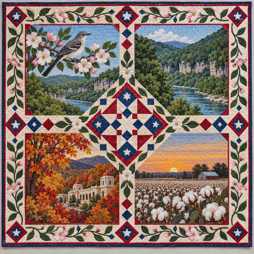 Arkansas Four Seasons TD181026428 Quilt Blanket