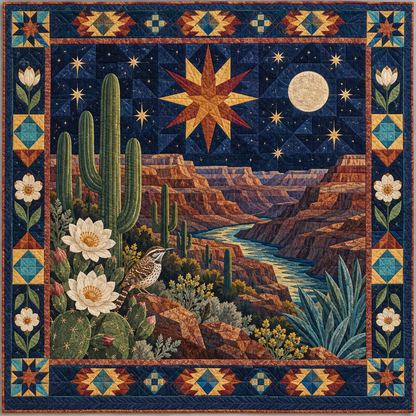 Arizona Night Garden TD181026435 Quilt Blanket