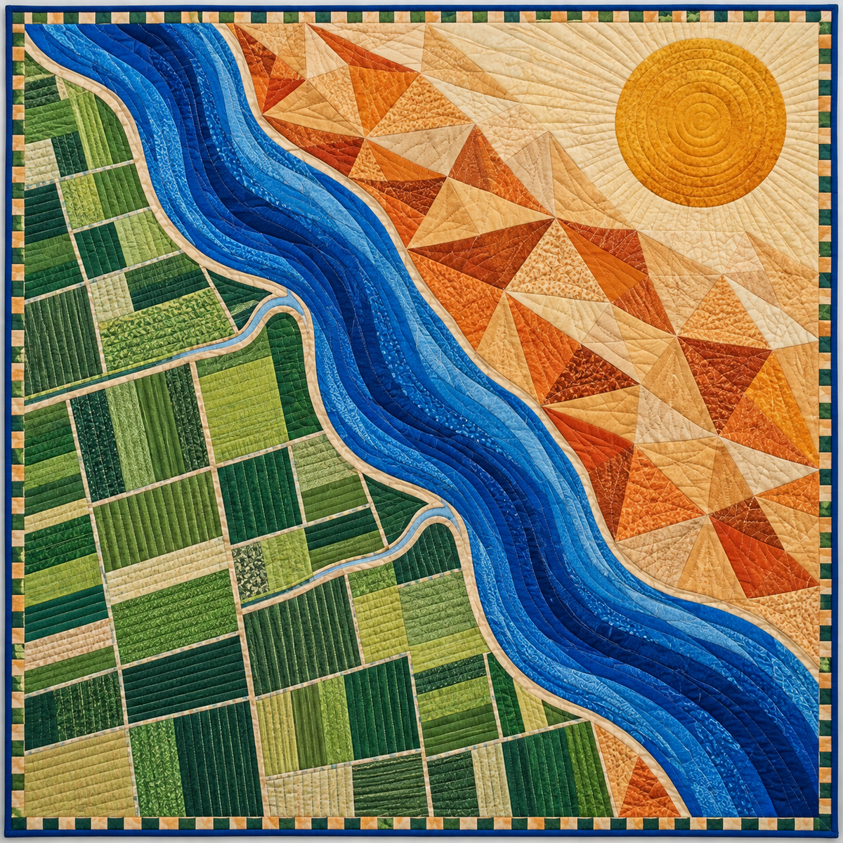 Blythe ƒ?? River Ribbon Through Desert Fields