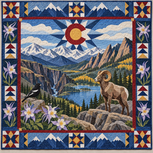 Colorado Landscape Tapestry TD181026451 Quilt Blanket