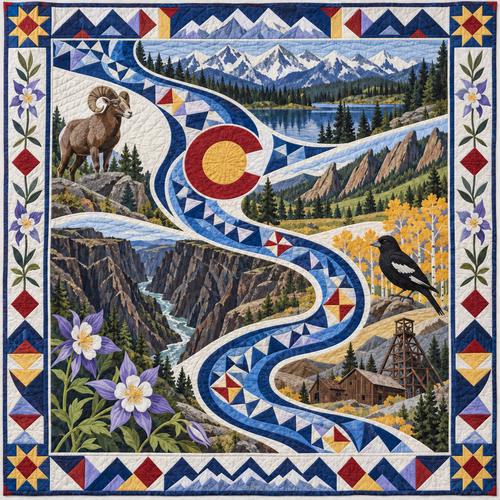 Colorado River Of Stories TD181026454 Quilt Blanket