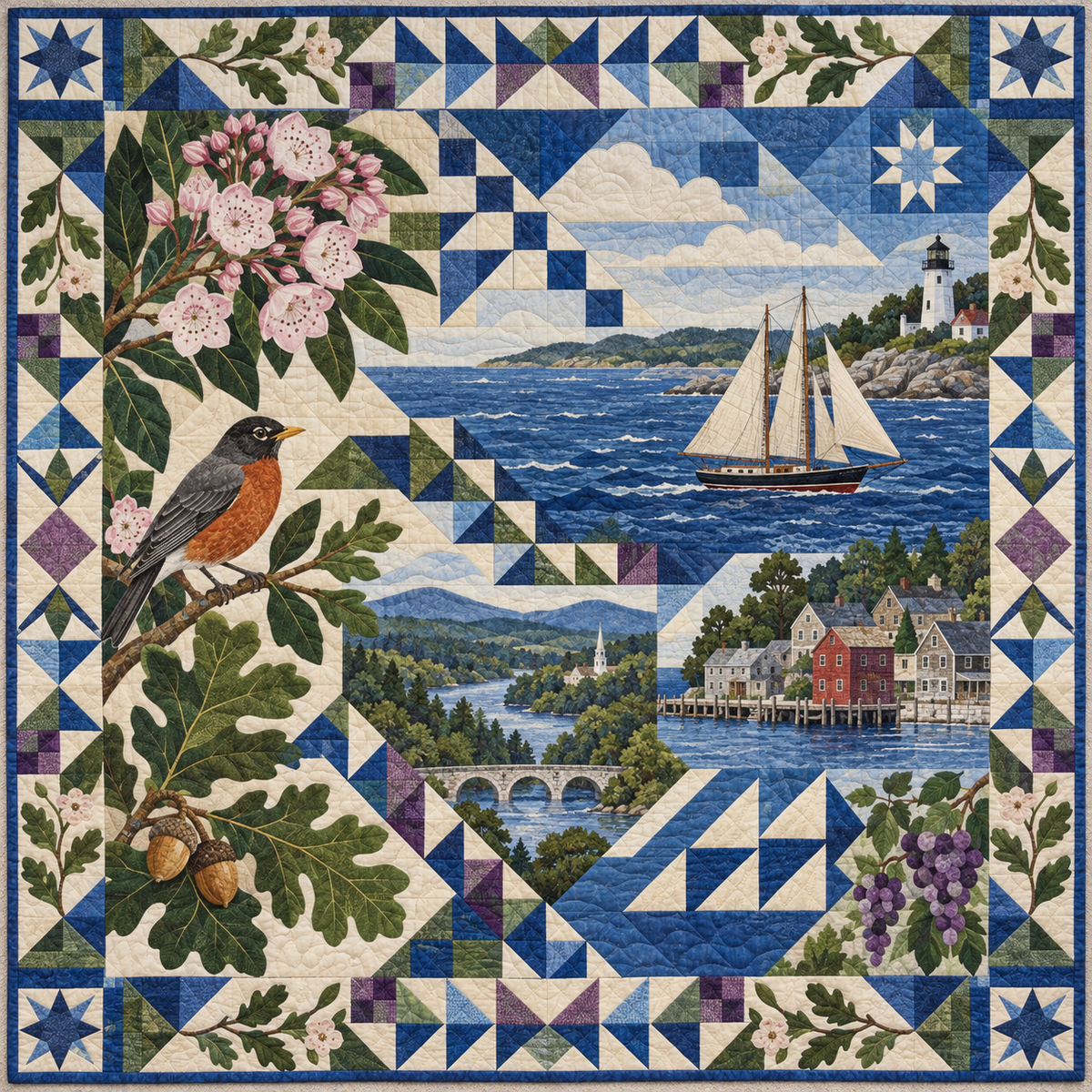 Connecticut Mosaic Horizons TD181026469 Quilt Blanket
