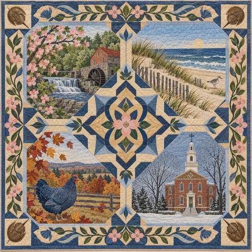 Delaware Four Seasons TD181026478 Quilt Blanket