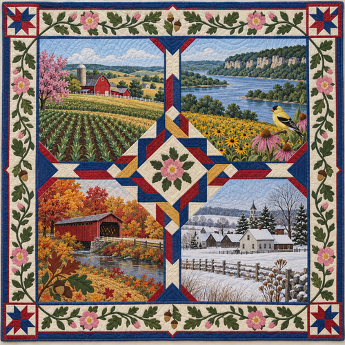 Iowa Four Seasons TD181026518 Quilt Blanket