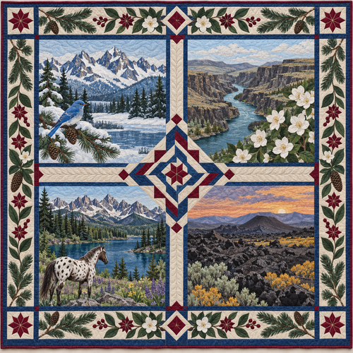 Idaho Four Seasons TD181026528 Quilt Blanket