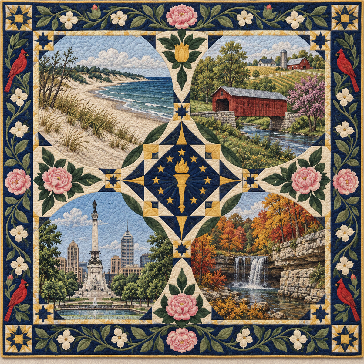 Indiana Four Seasons TD181026548 Quilt Blanket