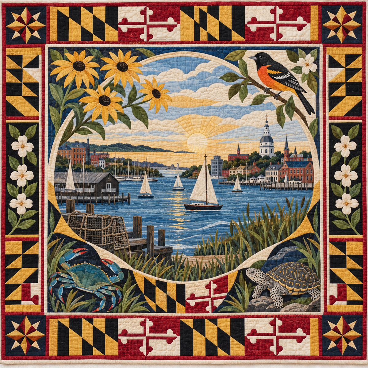 Maryland Landscape Tapestry TD181026591 Quilt Blanket