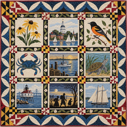 Maryland Heritage Album TD181026596 Quilt Blanket