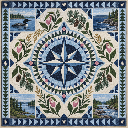 Minnesota Radiant Compass TD181026627 Quilt Blanket