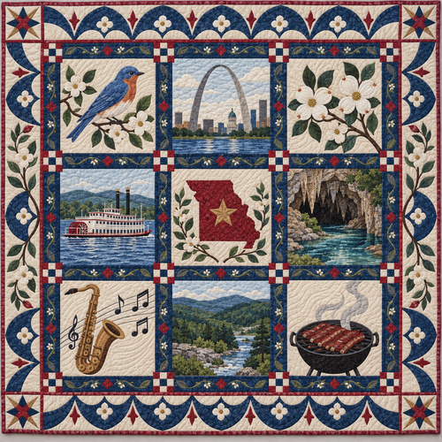 Missouri Heritage Album TD181026636 Quilt Blanket