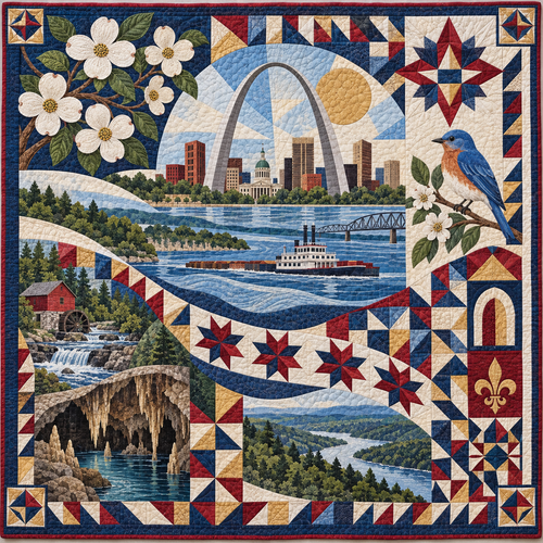 Missouri Mosaic Horizons TD181026639 Quilt Blanket