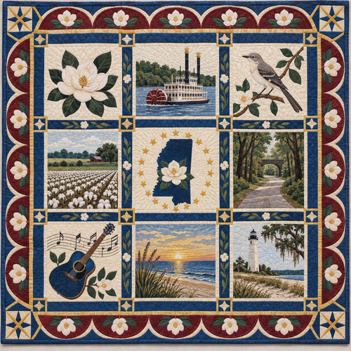 Mississippi Heritage Album TD181026646 Quilt Blanket