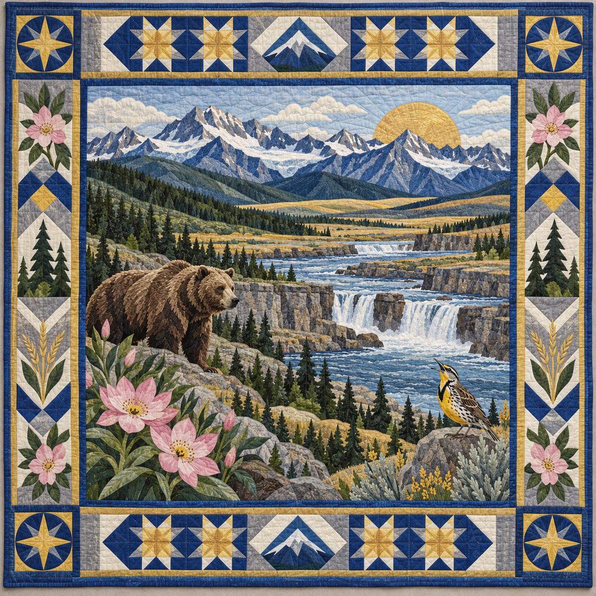Montana Landscape Tapestry TD181026651 Quilt Blanket