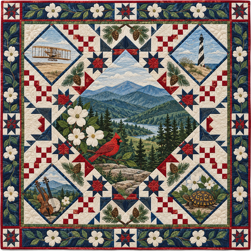North Carolina Celebration In Cloth TD181026670 Quilt Blanket