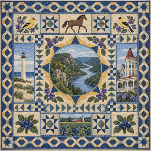 New Jersey Celebration In Cloth TD181026710 Quilt Blanket
