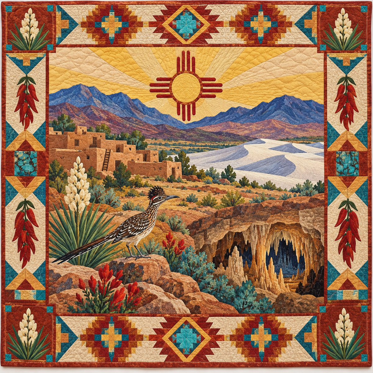 New Mexico Landscape Tapestry TD181026711 Quilt Blanket