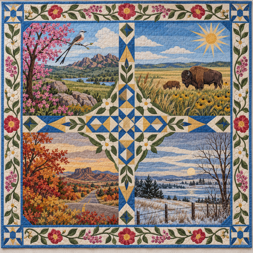 Oklahoma Four Seasons TD181026758 Quilt Blanket
