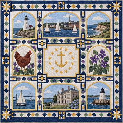 Rhode Island Landmark Windows TD181026783 Quilt Blanket