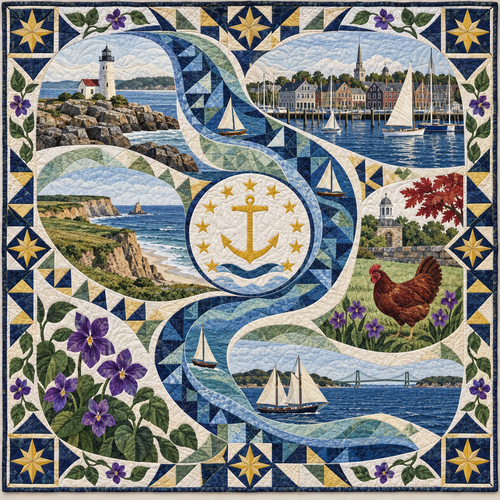 Rhode Island River Of Stories TD181026784 Quilt Blanket